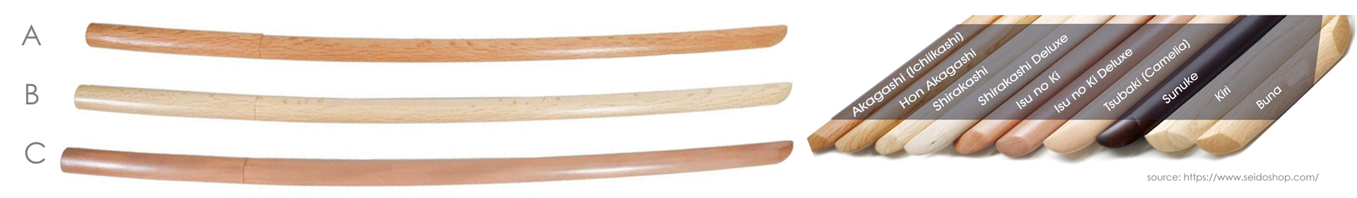 legno per Bokken